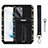 Funda Bumper Silicona y Plastico Mate Carcasa con Soporte A01 para Samsung Galaxy S21 FE 5G Multicolor