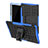 Funda Bumper Silicona y Plastico Mate Carcasa con Soporte A01 para Samsung Galaxy Tab S5e Wi-Fi 10.5 SM-T720 Azul