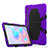 Funda Bumper Silicona y Plastico Mate Carcasa con Soporte A01 para Samsung Galaxy Tab S6 10.5 SM-T860 Morado