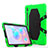 Funda Bumper Silicona y Plastico Mate Carcasa con Soporte A01 para Samsung Galaxy Tab S6 10.5 SM-T860 Verde