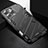 Funda Bumper Silicona y Plastico Mate Carcasa con Soporte A05 para Apple iPhone 13 Pro Max Negro