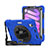 Funda Bumper Silicona y Plastico Mate Carcasa con Soporte H01 para Apple iPad Mini 6 Azul