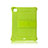 Funda Bumper Silicona y Plastico Mate Carcasa con Soporte H01 para Apple iPad Pro 11 (2021) Verde