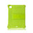 Funda Bumper Silicona y Plastico Mate Carcasa con Soporte H01 para Apple iPad Pro 11 (2022) Verde