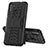 Funda Bumper Silicona y Plastico Mate Carcasa con Soporte J01X para Samsung Galaxy M11 Negro