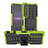 Funda Bumper Silicona y Plastico Mate Carcasa con Soporte JX1 para Sony Xperia 1 IV Verde