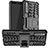 Funda Bumper Silicona y Plastico Mate Carcasa con Soporte JX1 para Sony Xperia 10 III SO-52B Negro