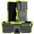Funda Bumper Silicona y Plastico Mate Carcasa con Soporte JX1 para Sony Xperia 5 III SO-53B Verde