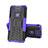 Funda Bumper Silicona y Plastico Mate Carcasa con Soporte JX2 para Asus Zenfone 6 ZS630KL Morado