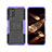 Funda Bumper Silicona y Plastico Mate Carcasa con Soporte JX2 para Nokia G100 Morado