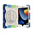 Funda Bumper Silicona y Plastico Mate Carcasa con Soporte L03 para Apple iPad 10.2 (2019) Azul