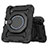 Funda Bumper Silicona y Plastico Mate Carcasa con Soporte L03 para Apple iPad Mini 6 Negro