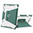 Funda Bumper Silicona y Plastico Mate Carcasa con Soporte L05 para Apple iPad 10.2 (2021) Verde