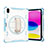 Funda Bumper Silicona y Plastico Mate Carcasa con Soporte L06 para Apple iPad 10.9 (2022) Azul