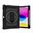 Funda Bumper Silicona y Plastico Mate Carcasa con Soporte L06 para Apple iPad 10.9 (2022) Negro