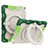 Funda Bumper Silicona y Plastico Mate Carcasa con Soporte L10 para Apple iPad 10.2 (2020) Verde