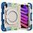 Funda Bumper Silicona y Plastico Mate Carcasa con Soporte L10 para Apple iPad Mini 6 Azul Cielo