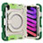 Funda Bumper Silicona y Plastico Mate Carcasa con Soporte L10 para Apple iPad Mini 6 Verde