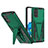 Funda Bumper Silicona y Plastico Mate Carcasa con Soporte MQ1 para Samsung Galaxy S20 Plus Verde