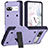 Funda Bumper Silicona y Plastico Mate Carcasa con Soporte MQ2 para Google Pixel 7 5G Morado