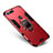 Funda Bumper Silicona y Plastico Mate Carcasa con Soporte para Huawei Honor V20 Rojo