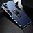 Funda Bumper Silicona y Plastico Mate Carcasa con Soporte para Huawei P30 Pro New Edition Azul