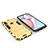 Funda Bumper Silicona y Plastico Mate Carcasa con Soporte para Samsung Galaxy M01s Oro