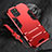 Funda Bumper Silicona y Plastico Mate Carcasa con Soporte para Samsung Galaxy S10 Lite Rojo