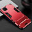 Funda Bumper Silicona y Plastico Mate Carcasa con Soporte R01 para Huawei Nova 7i Rojo