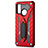 Funda Bumper Silicona y Plastico Mate Carcasa con Soporte R01 para Huawei Nova Lite 3 Plus Rojo