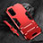 Funda Bumper Silicona y Plastico Mate Carcasa con Soporte R01 para Samsung Galaxy S20 Plus 5G Rojo