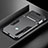 Funda Bumper Silicona y Plastico Mate Carcasa con Soporte R03 para Xiaomi Redmi Note 8T Gris