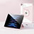 Funda Bumper Silicona y Plastico Mate Carcasa con Soporte S01 para Apple iPad Pro 12.9 (2022) Oro Rosa