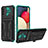 Funda Bumper Silicona y Plastico Mate Carcasa con Soporte YF1 para Samsung Galaxy M02s Verde