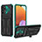 Funda Bumper Silicona y Plastico Mate Carcasa con Soporte YF1 para Samsung Galaxy M32 5G Verde