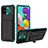 Funda Bumper Silicona y Plastico Mate Carcasa con Soporte YF1 para Samsung Galaxy M40S Verde