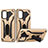 Funda Bumper Silicona y Plastico Mate Carcasa con Soporte YF2 para Samsung Galaxy S20 Plus 5G Oro