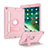 Funda Bumper Silicona y Plastico Mate Carcasa con Soporte YJ1 para Apple iPad 10.2 (2021) Rosa