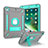 Funda Bumper Silicona y Plastico Mate Carcasa con Soporte YJ1 para Apple iPad Mini 4 Gris