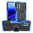 Funda Bumper Silicona y Plastico Mate Carcasa con Soporte Z01 para Motorola Moto G Stylus (2022) 5G Azul
