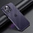 Funda Bumper Silicona y Plastico Mate Carcasa LD1 para Apple iPhone 15 Pro Morado