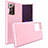 Funda Bumper Silicona y Plastico Mate Carcasa N02 para Samsung Galaxy Note 20 Ultra 5G Rosa