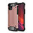 Funda Bumper Silicona y Plastico Mate Carcasa para Apple iPhone 12 Max Oro Rosa