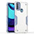 Funda Bumper Silicona y Plastico Mate Carcasa para Motorola Moto E20 Blanco