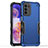 Funda Bumper Silicona y Plastico Mate Carcasa para Motorola Moto G82 5G Azul