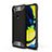 Funda Bumper Silicona y Plastico Mate Carcasa para Samsung Galaxy M11 Negro