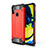 Funda Bumper Silicona y Plastico Mate Carcasa para Samsung Galaxy M11 Rojo