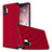 Funda Bumper Silicona y Plastico Mate Carcasa para Samsung Galaxy Note 10 Plus Rojo