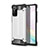 Funda Bumper Silicona y Plastico Mate Carcasa para Samsung Galaxy Note 20 5G Plata