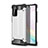 Funda Bumper Silicona y Plastico Mate Carcasa para Samsung Galaxy Note 20 Plus 5G Plata